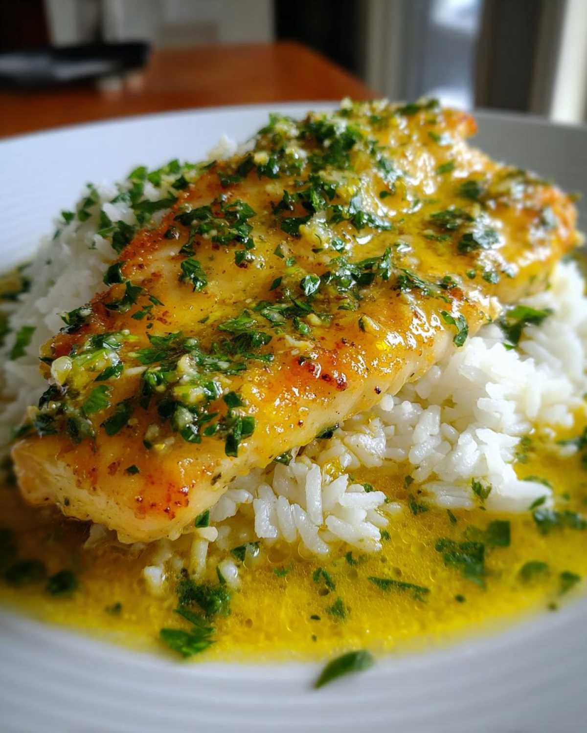 Lemon Butter Tilapia with Rice - detail 1