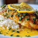 Lemon Butter Tilapia with Rice
