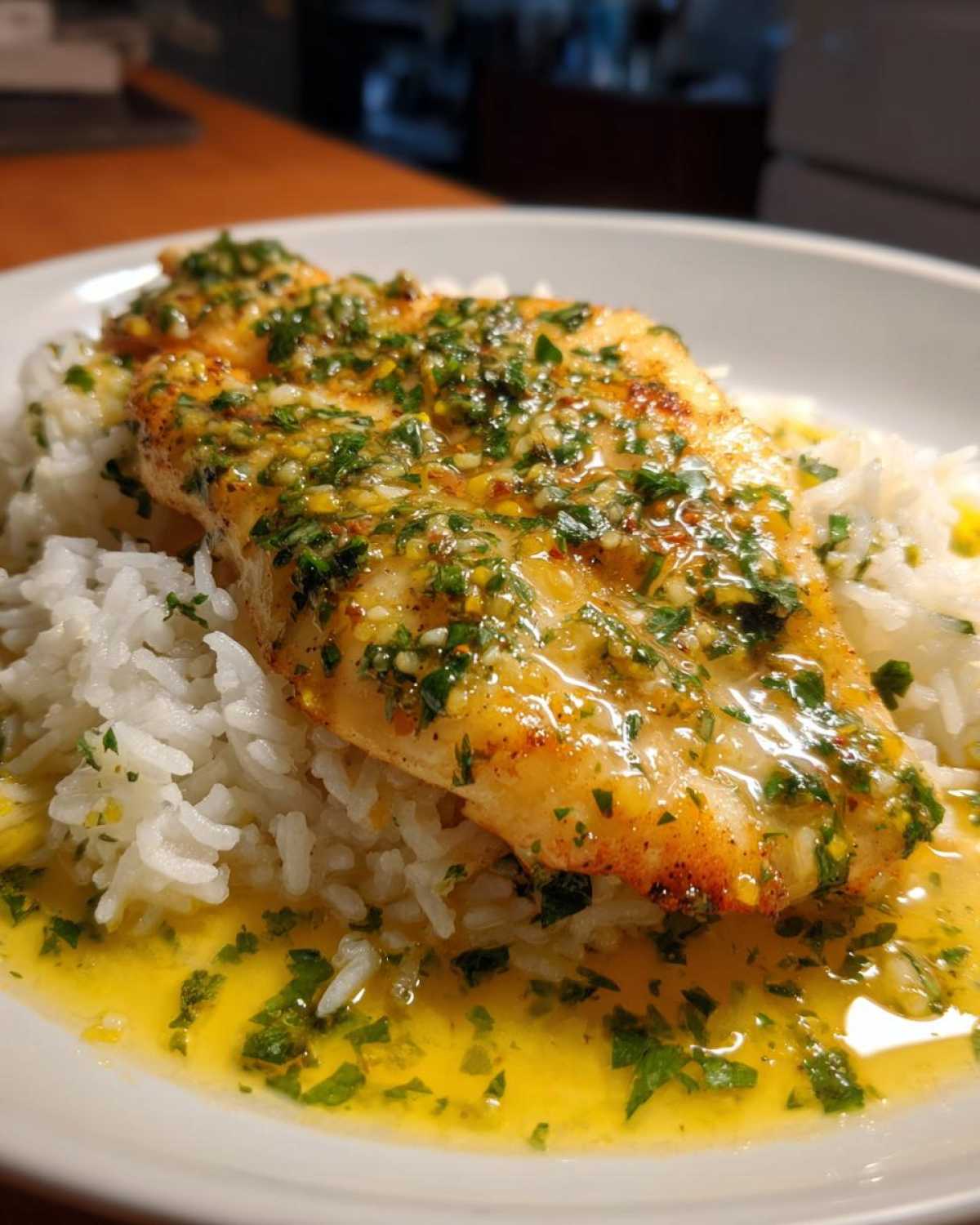 Lemon Butter Tilapia with Rice - detail 3