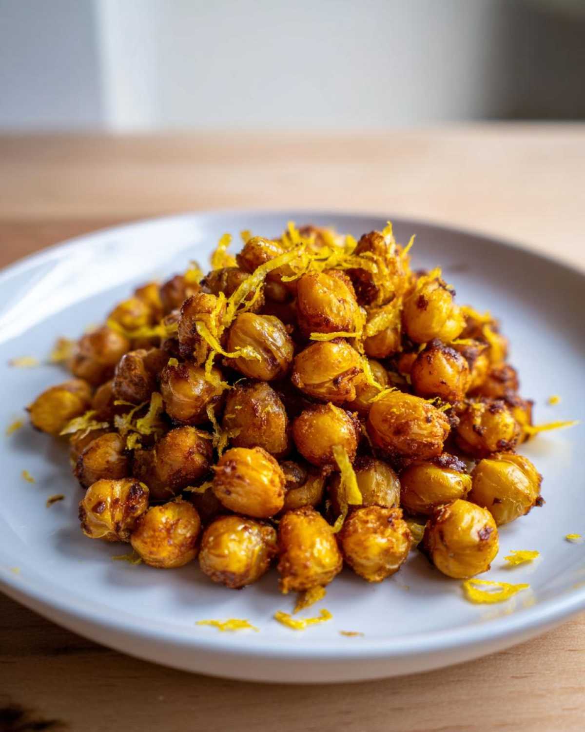 Lemon Garlic Roasted Chickpeas - detail 4
