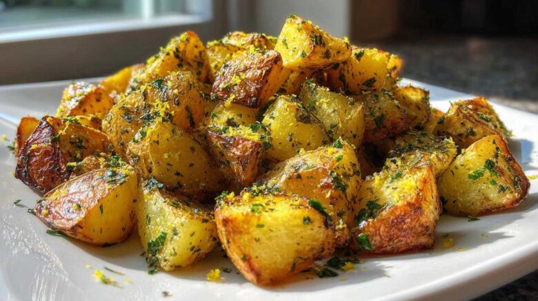 Lemon Garlic Roasted Potatoes