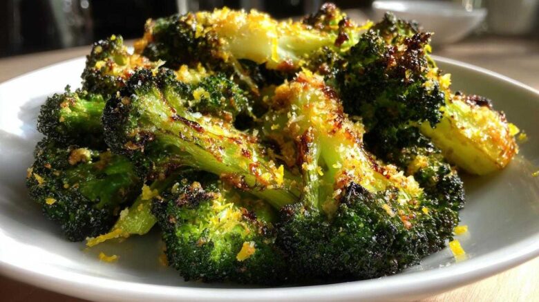 Lemon Parmesan Roasted Broccoli