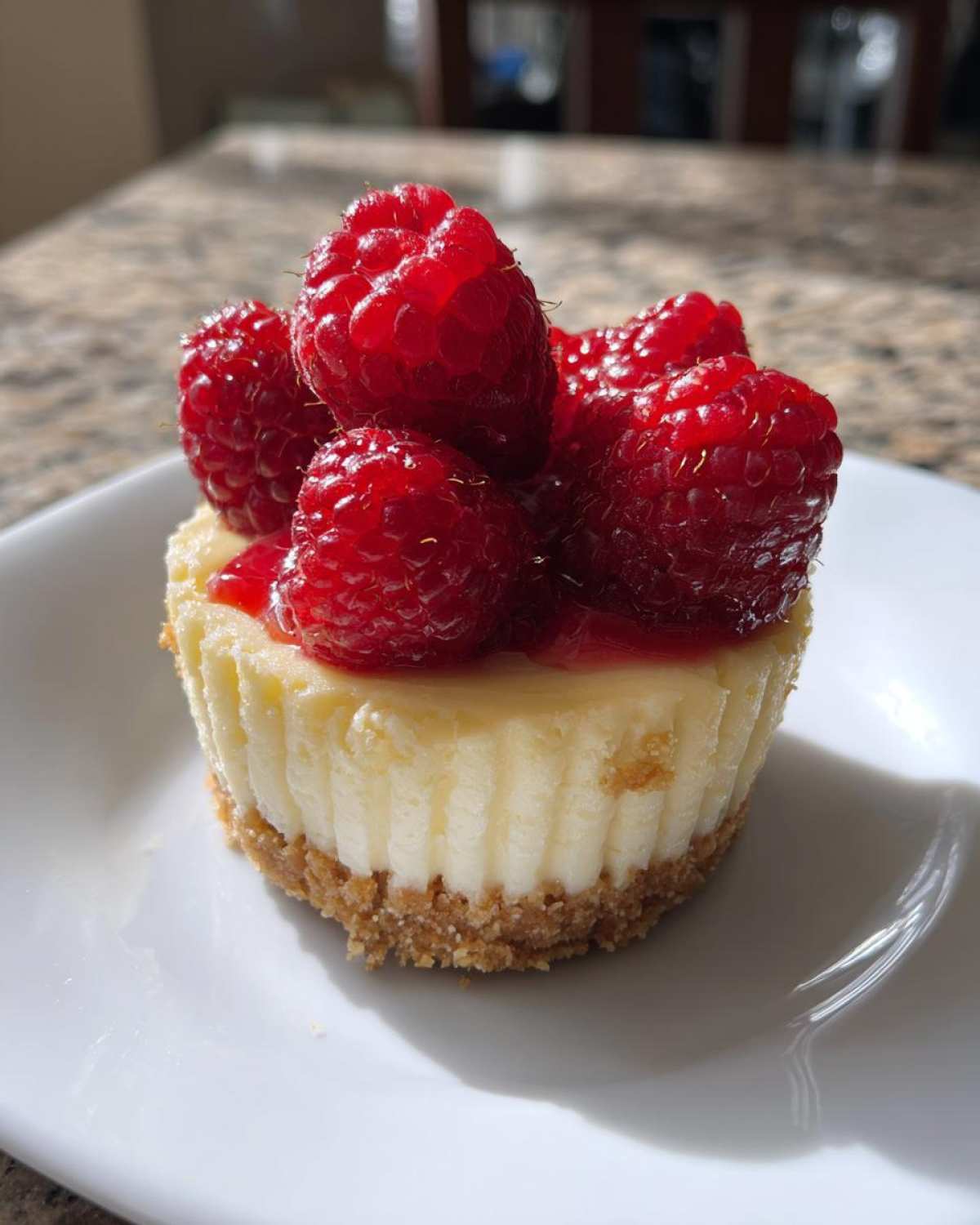 Lemon Raspberry Cheesecake Cups - detail 3