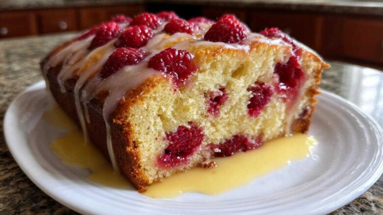 Lemon Raspberry Loaf Cake