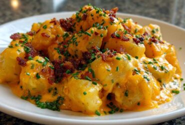 Loaded Cheesy Garlic Potatoes