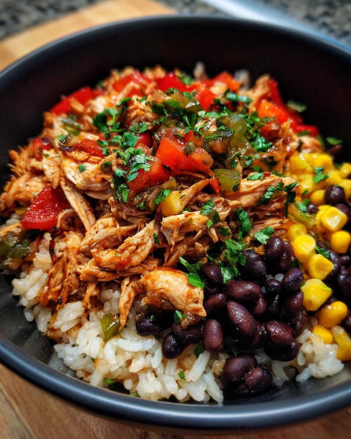 Loaded Chicken Burrito Bowls - detail 2