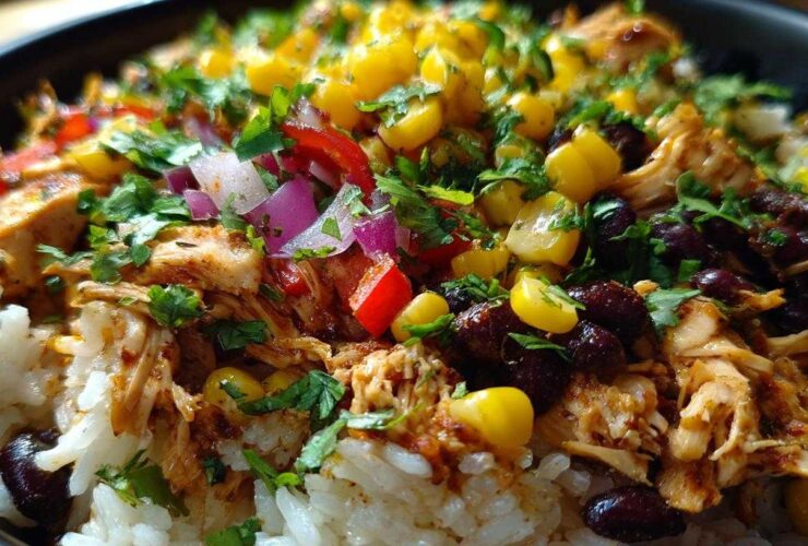 Loaded Chicken Burrito Bowls