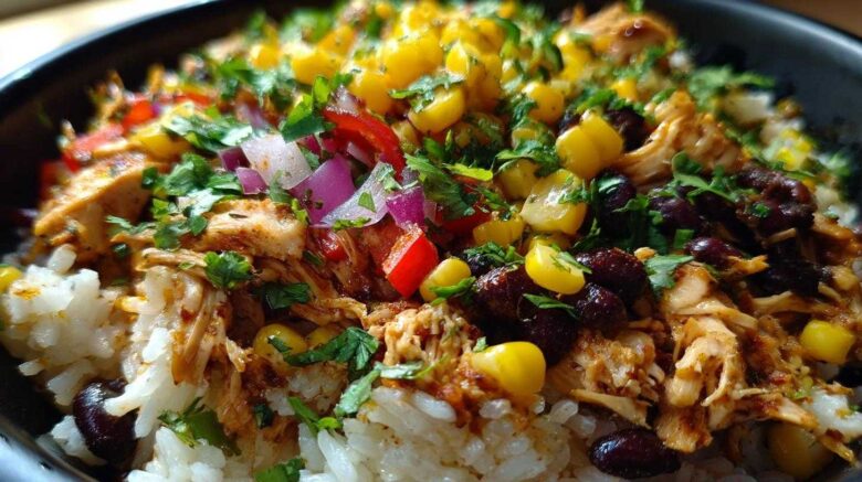 Loaded Chicken Burrito Bowls
