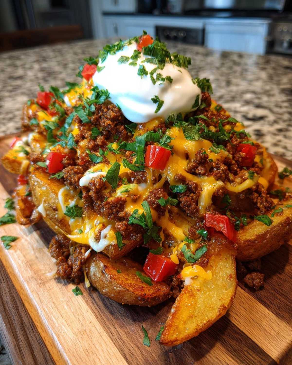 Nacho-Style Loaded Potato Wedges - detail 1