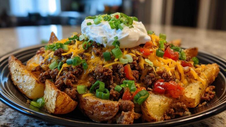 Nacho-Style Loaded Potato Wedges