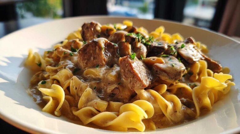 One-Skillet Beef Stroganoff
