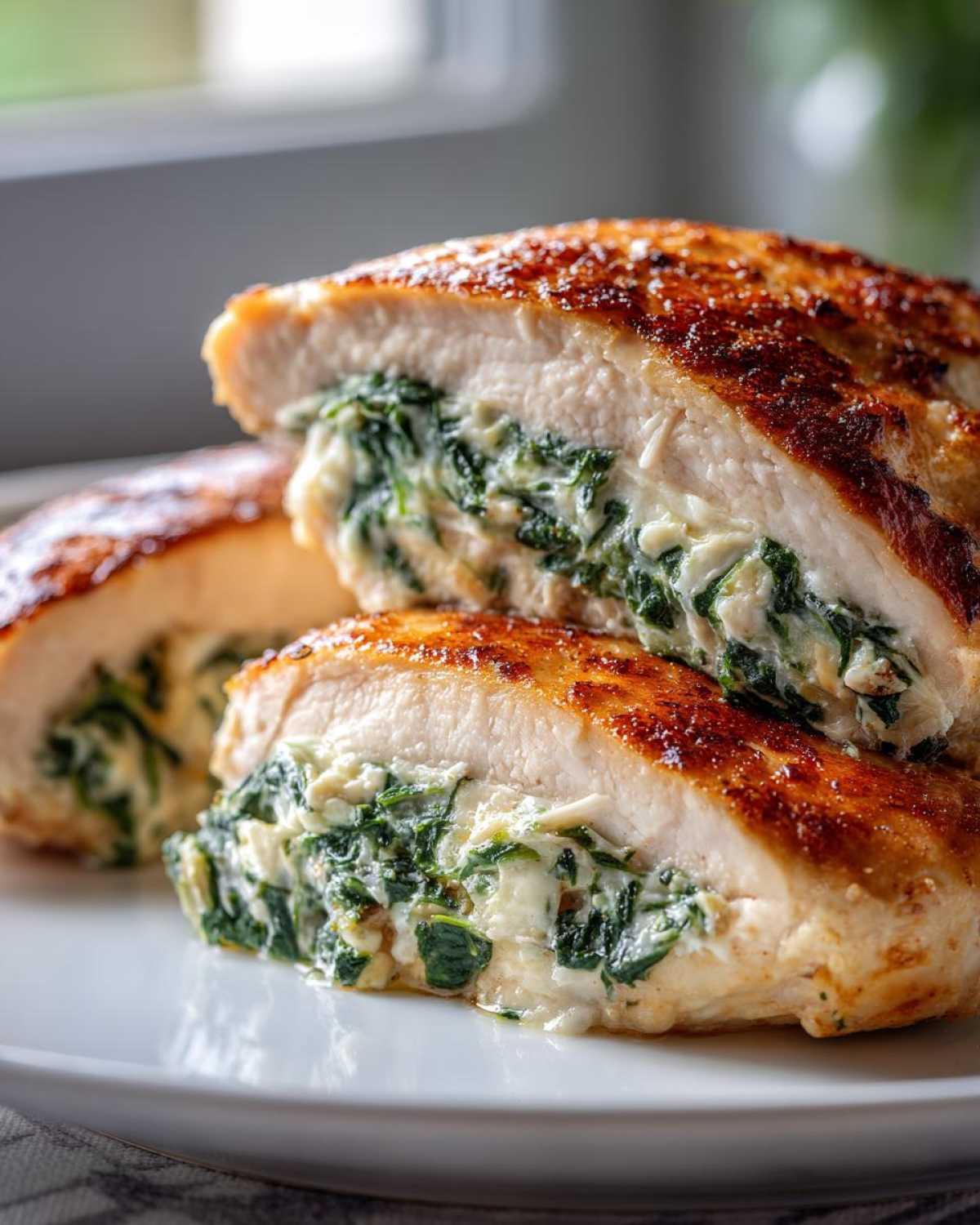 Parmesan Spinach Stuffed Chicken - detail 1