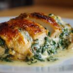 Parmesan Spinach Stuffed Chicken