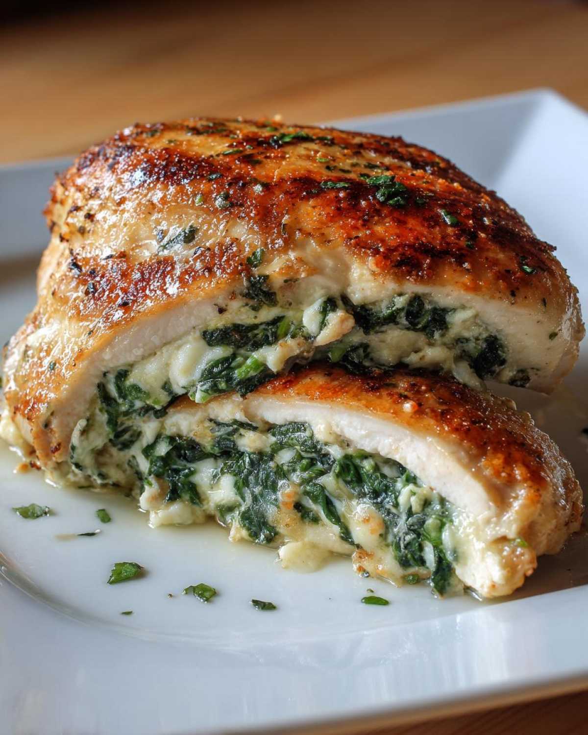 Parmesan Spinach Stuffed Chicken - detail 3