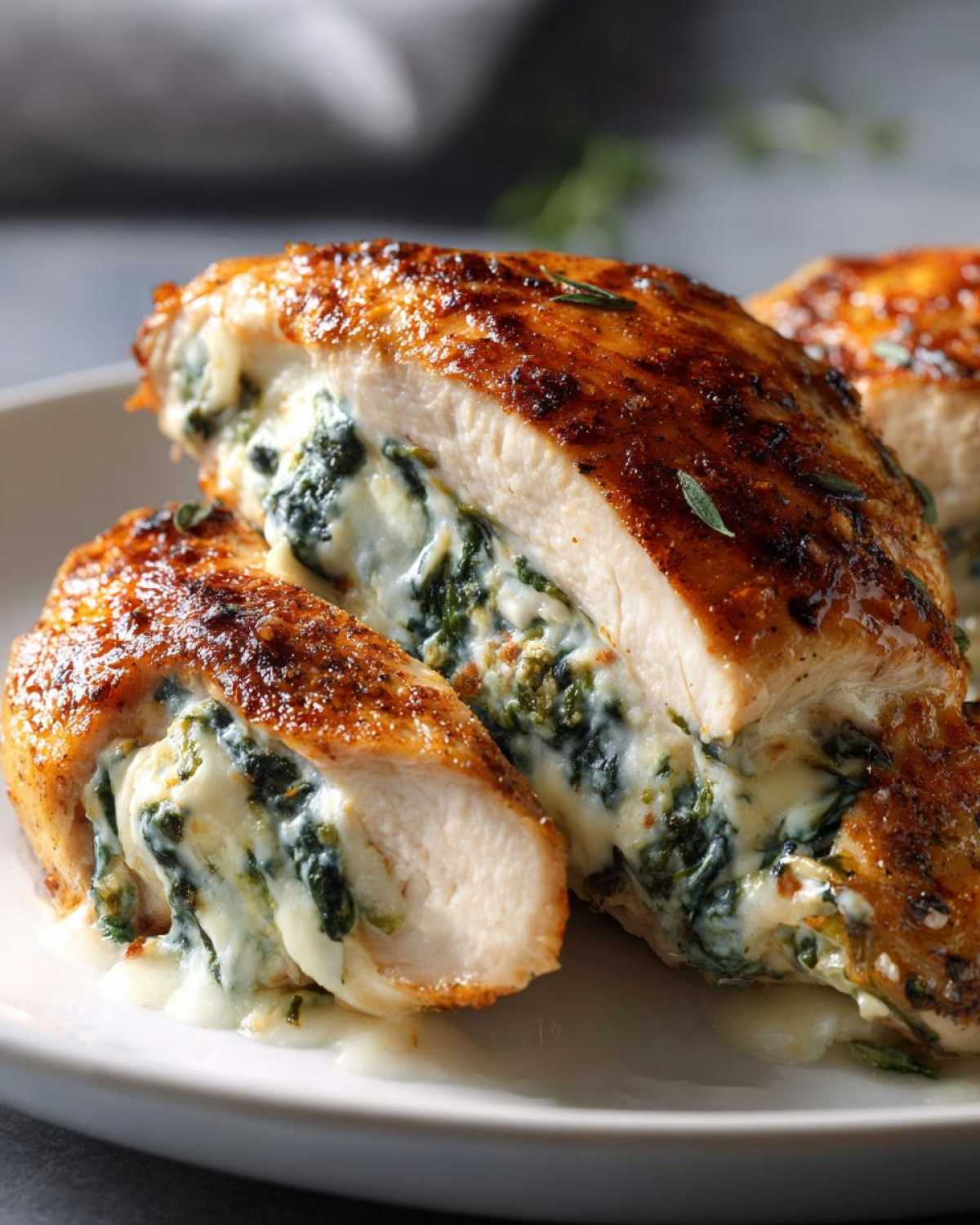 Parmesan Spinach Stuffed Chicken - detail 4