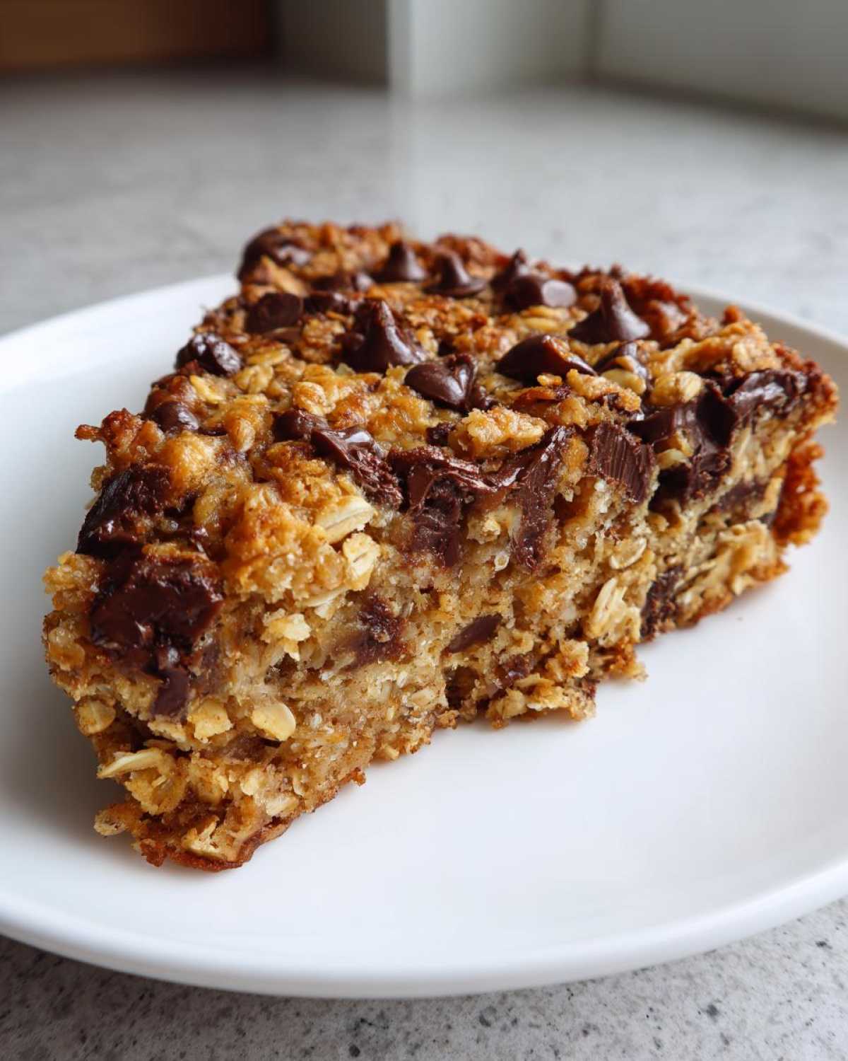 Peanut Butter Chocolate Chip Banana Oat Bars - detail 1