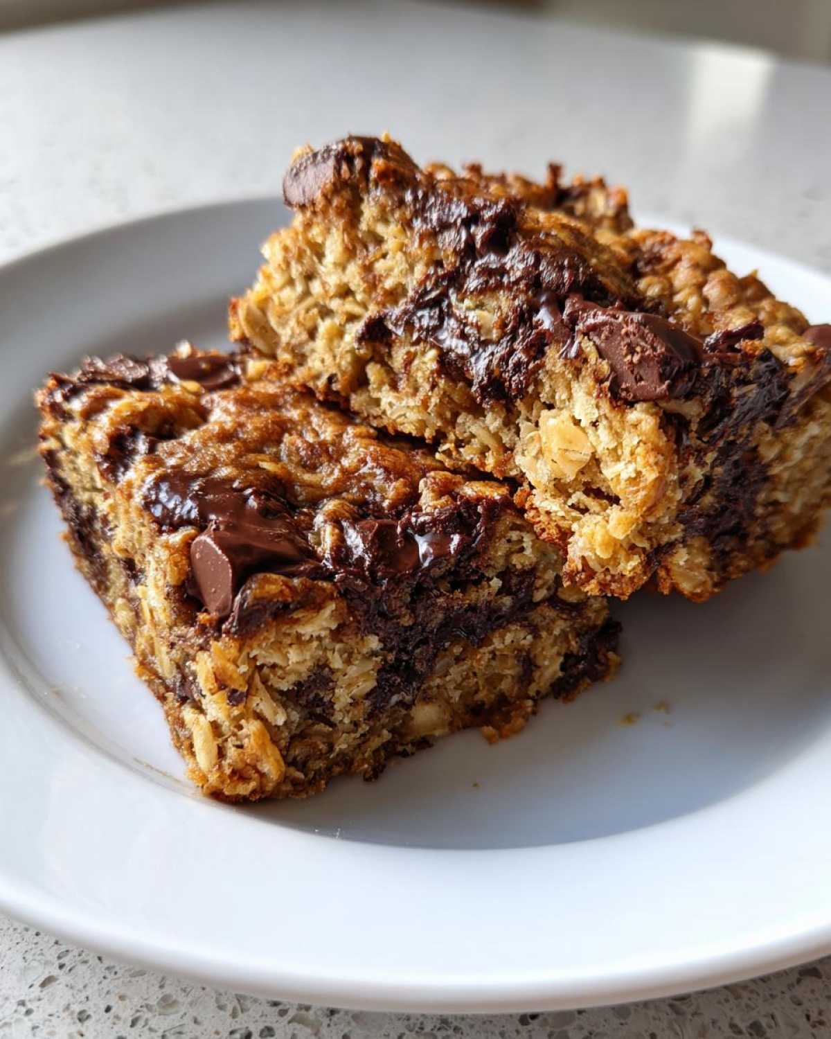 Peanut Butter Chocolate Chip Banana Oat Bars - detail 2