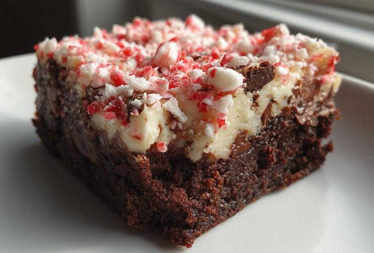 Peppermint Bark Brownies Nobody Can Resist