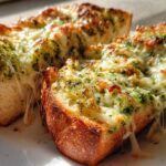 Pesto Chicken Stuffed Garlic Bread