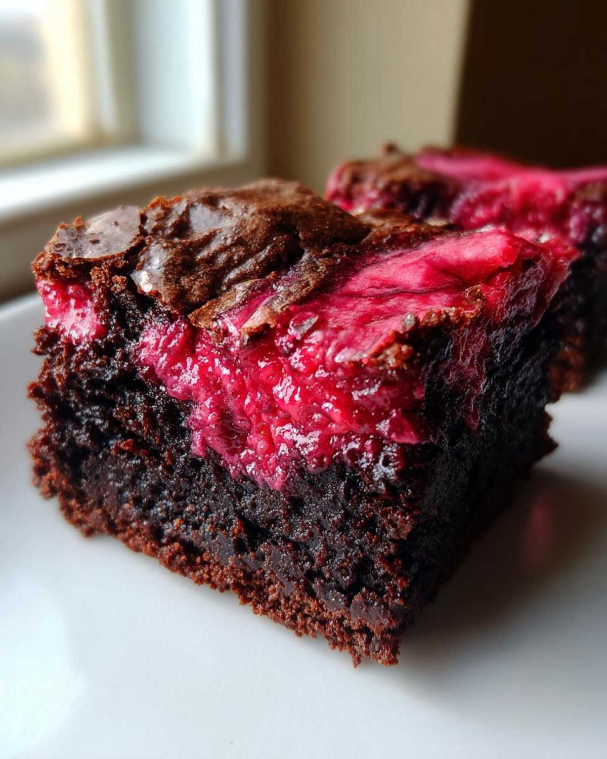 Raspberry Swirl Brownies - detail 2