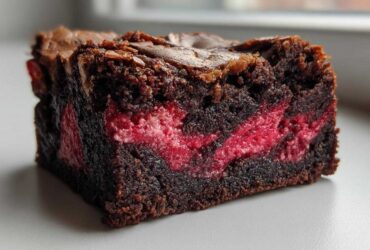 Raspberry Swirl Brownies