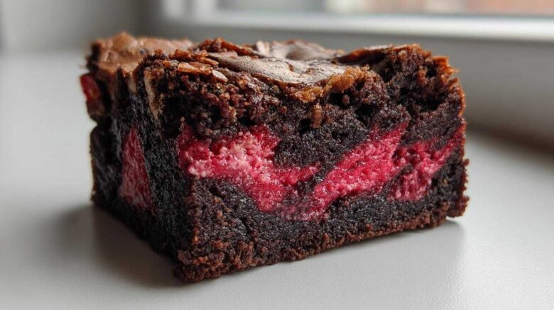 Raspberry Swirl Brownies