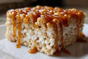 Salted Caramel Rice Krispie Treats