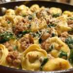 Sausage and Tortellini Skillet