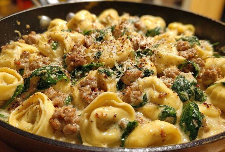 Sausage and Tortellini Skillet