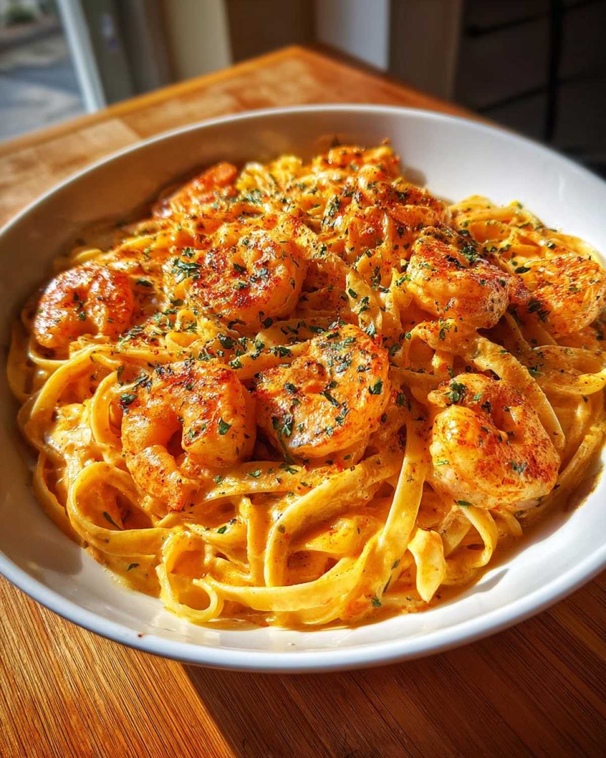 Spicy Cajun Shrimp Alfredo - detail 2
