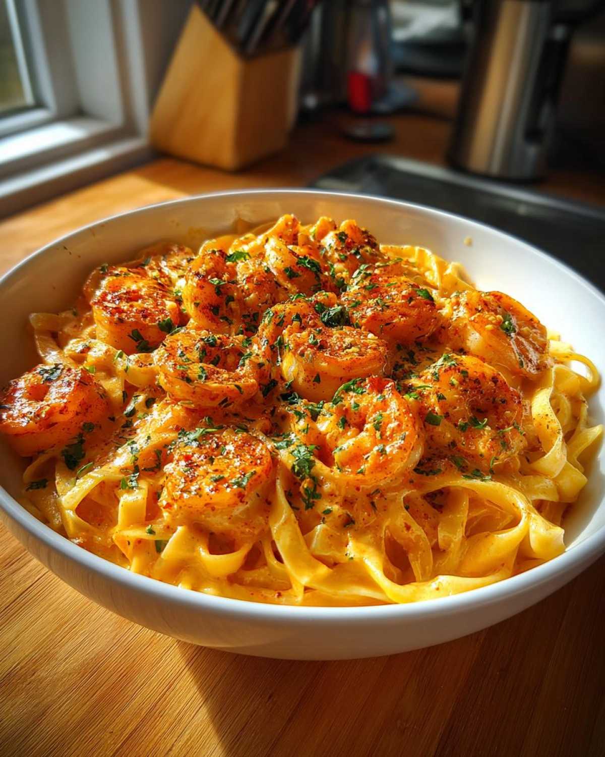 Spicy Cajun Shrimp Alfredo - detail 3