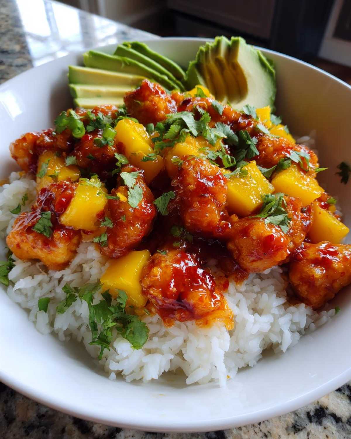 Spicy Mango Chicken Bowls - detail 2