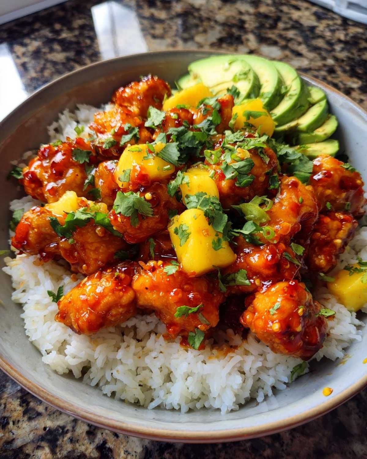 Spicy Mango Chicken Bowls - detail 3