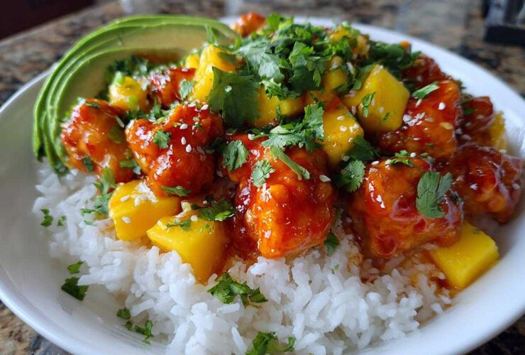 Spicy Mango Chicken Bowls