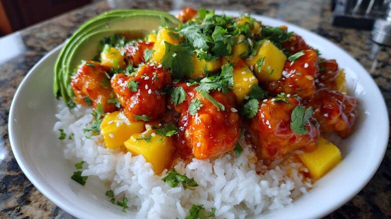 Spicy Mango Chicken Bowls