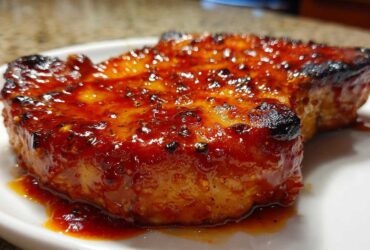 Spicy Sriracha Honey Pork Chops