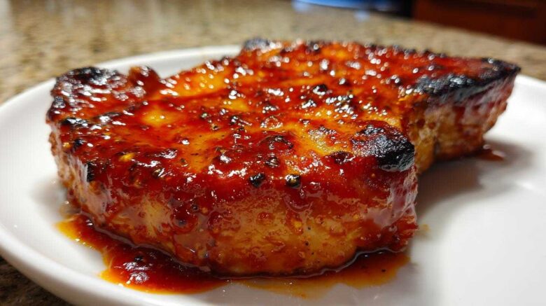 Spicy Sriracha Honey Pork Chops
