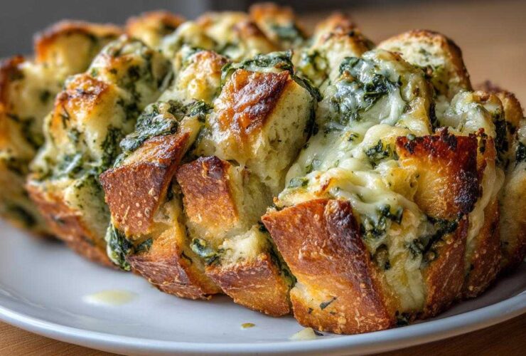 Spinach Artichoke Pull-Apart Bread