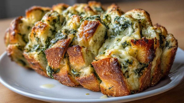 Spinach Artichoke Pull-Apart Bread