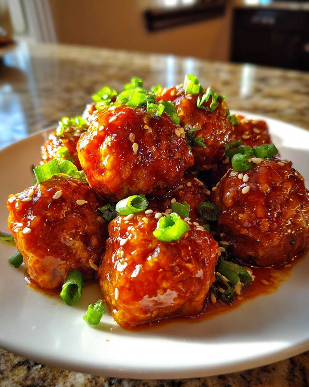 Sticky Orange Chicken Meatballs - detail 1