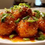 Sticky Orange Chicken Meatballs