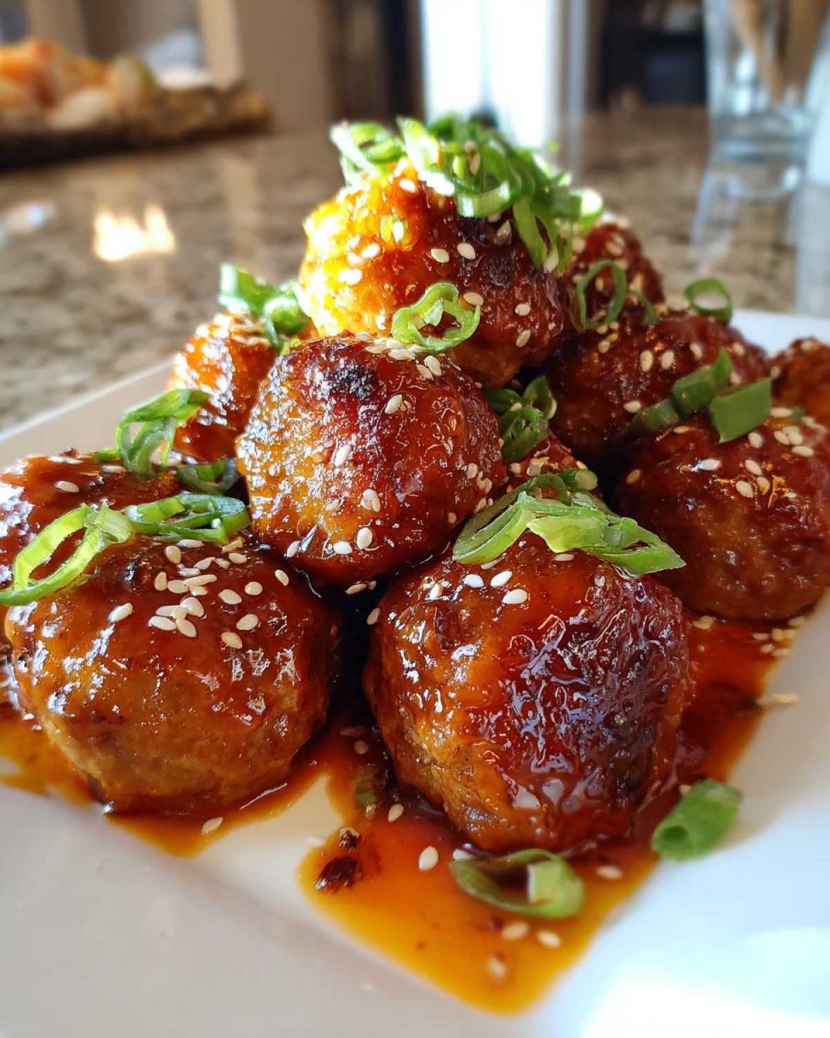 Sticky Orange Chicken Meatballs - detail 2