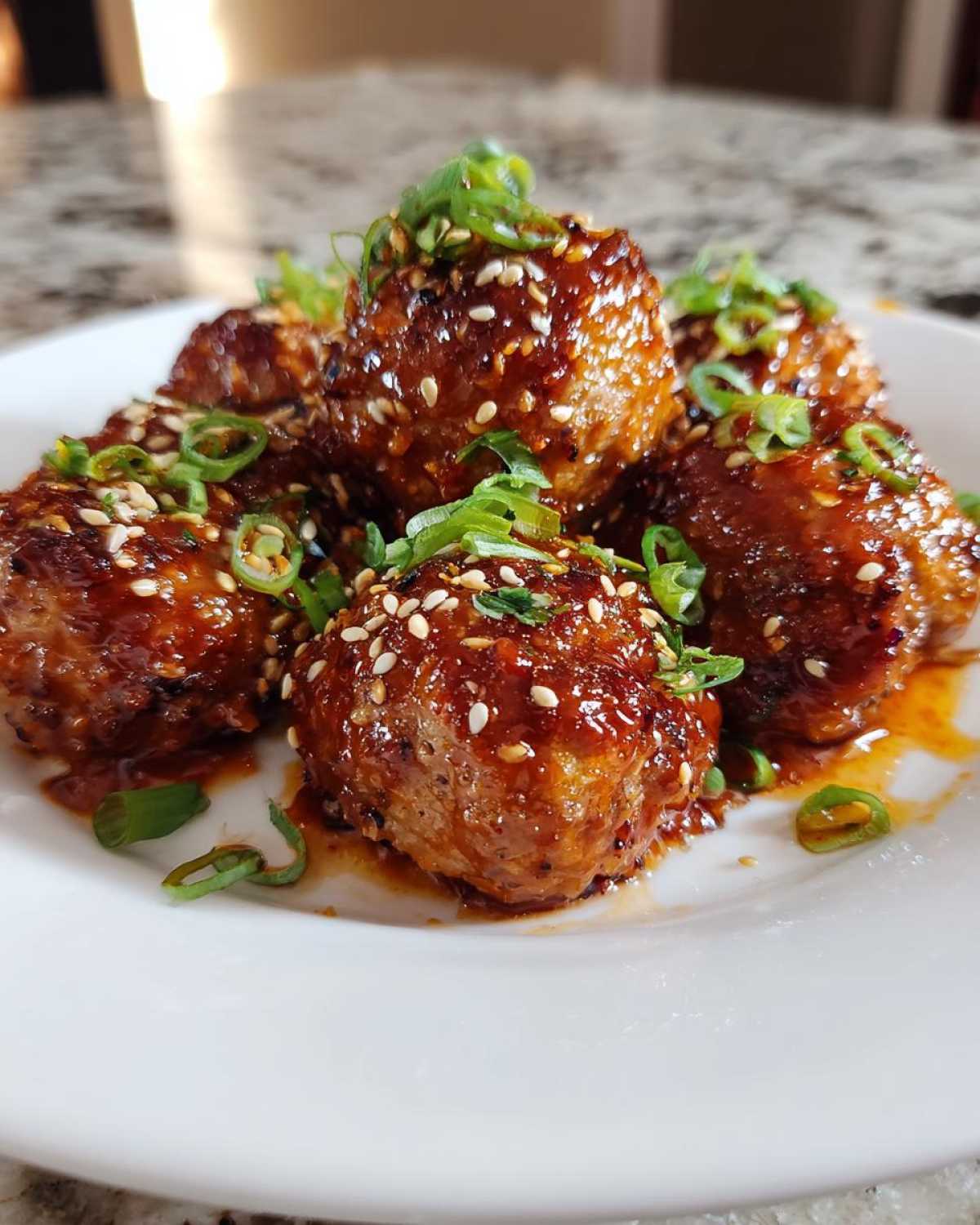 Sticky Orange Chicken Meatballs - detail 3