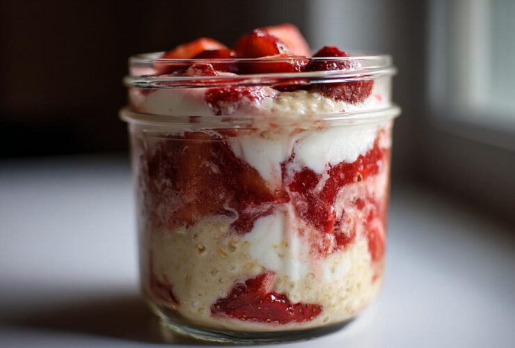 Strawberry Cheesecake Overnight Oats