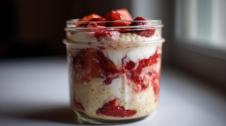 Strawberry Cheesecake Overnight Oats