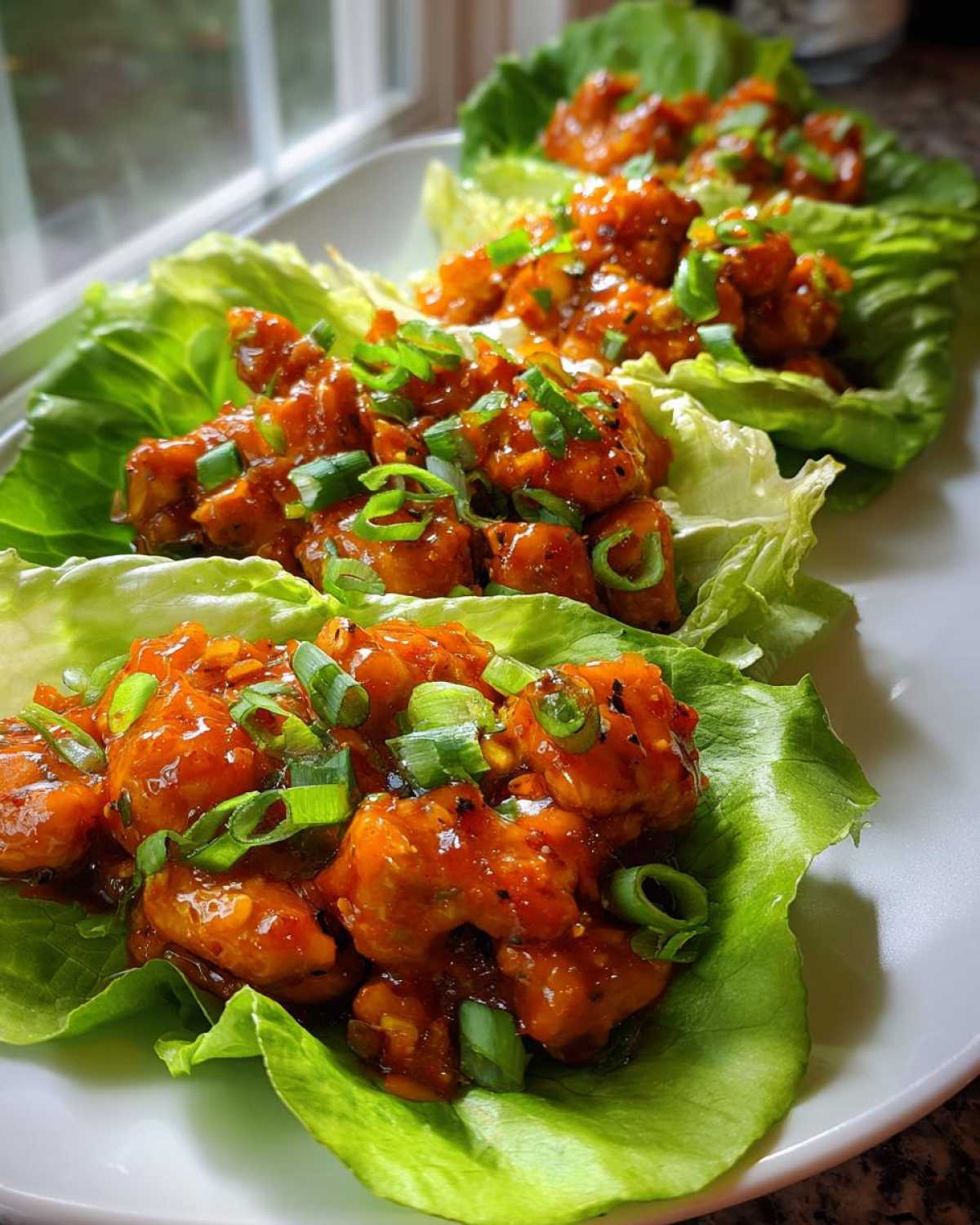Sweet Chili Chicken Lettuce Wraps - detail 2