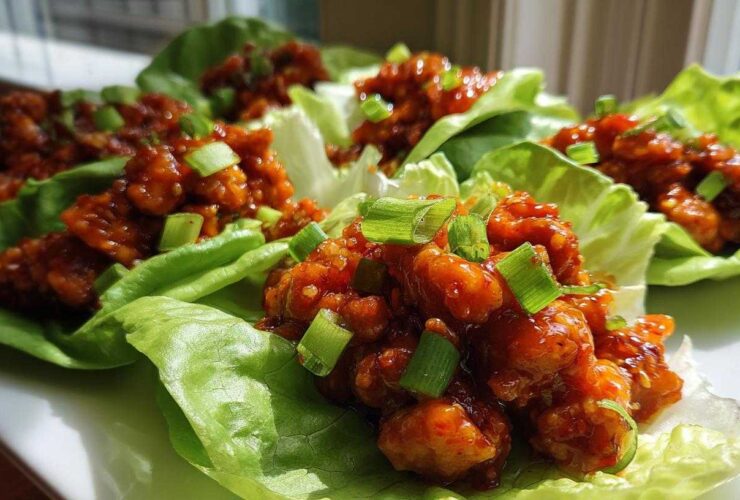 Sweet Chili Chicken Lettuce Wraps