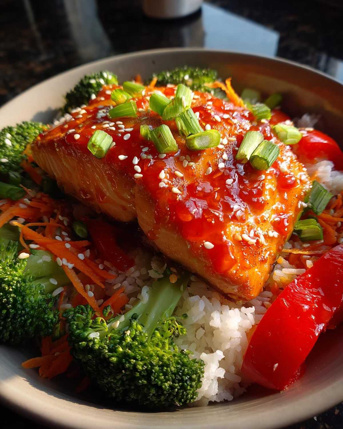 Sweet Chili Salmon Bowls - detail 3