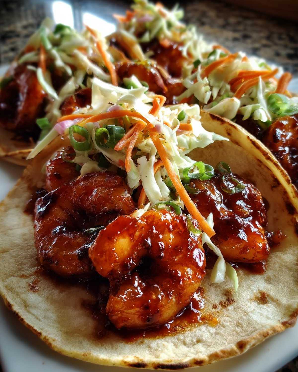 Sweet Chili Shrimp Tacos - detail 1