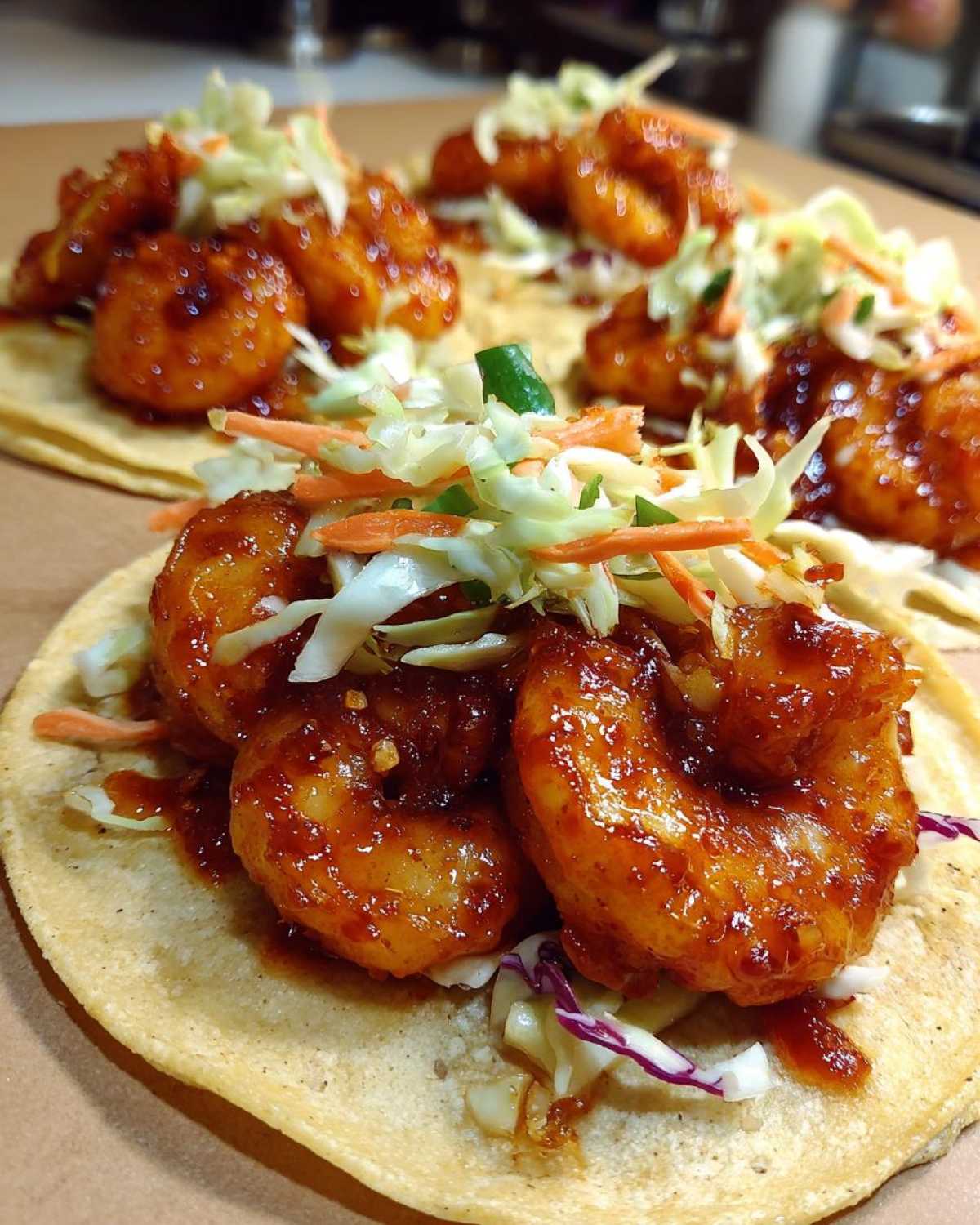 Sweet Chili Shrimp Tacos - detail 2